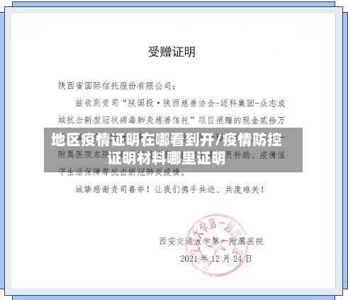 地区疫情证明在哪看到开/疫情防控证明材料哪里证明-第1张图片